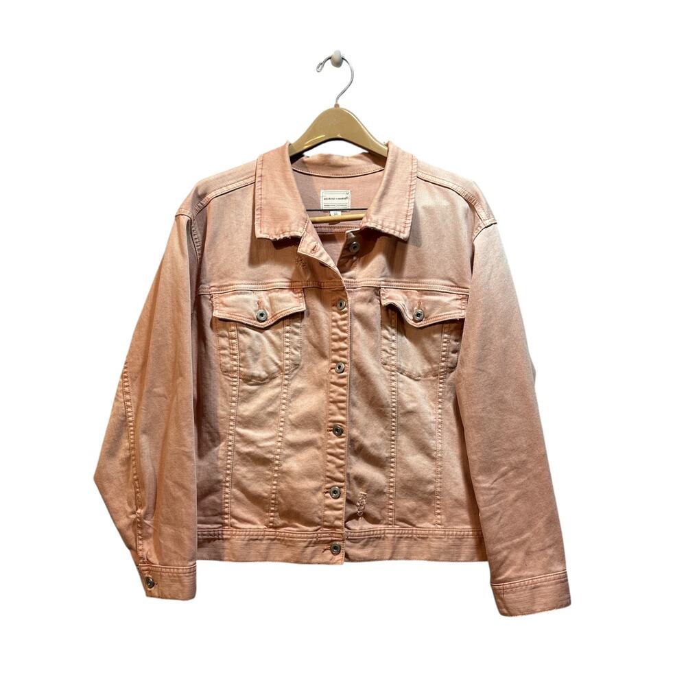 Melrose and Market pink Jean denim button up pink jacket women’s 3x